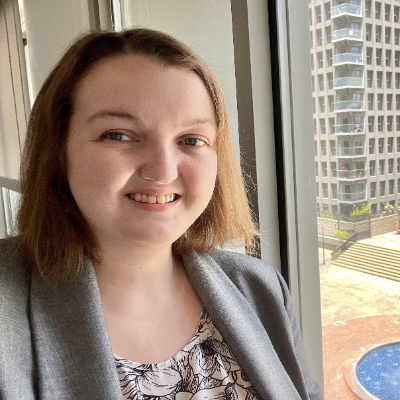 Savanah Walseth Poses in Office